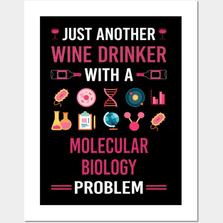 Wine Drinker Molecular Biology Biologist Posters and Art